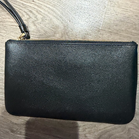Coach Black Textured Wristlet